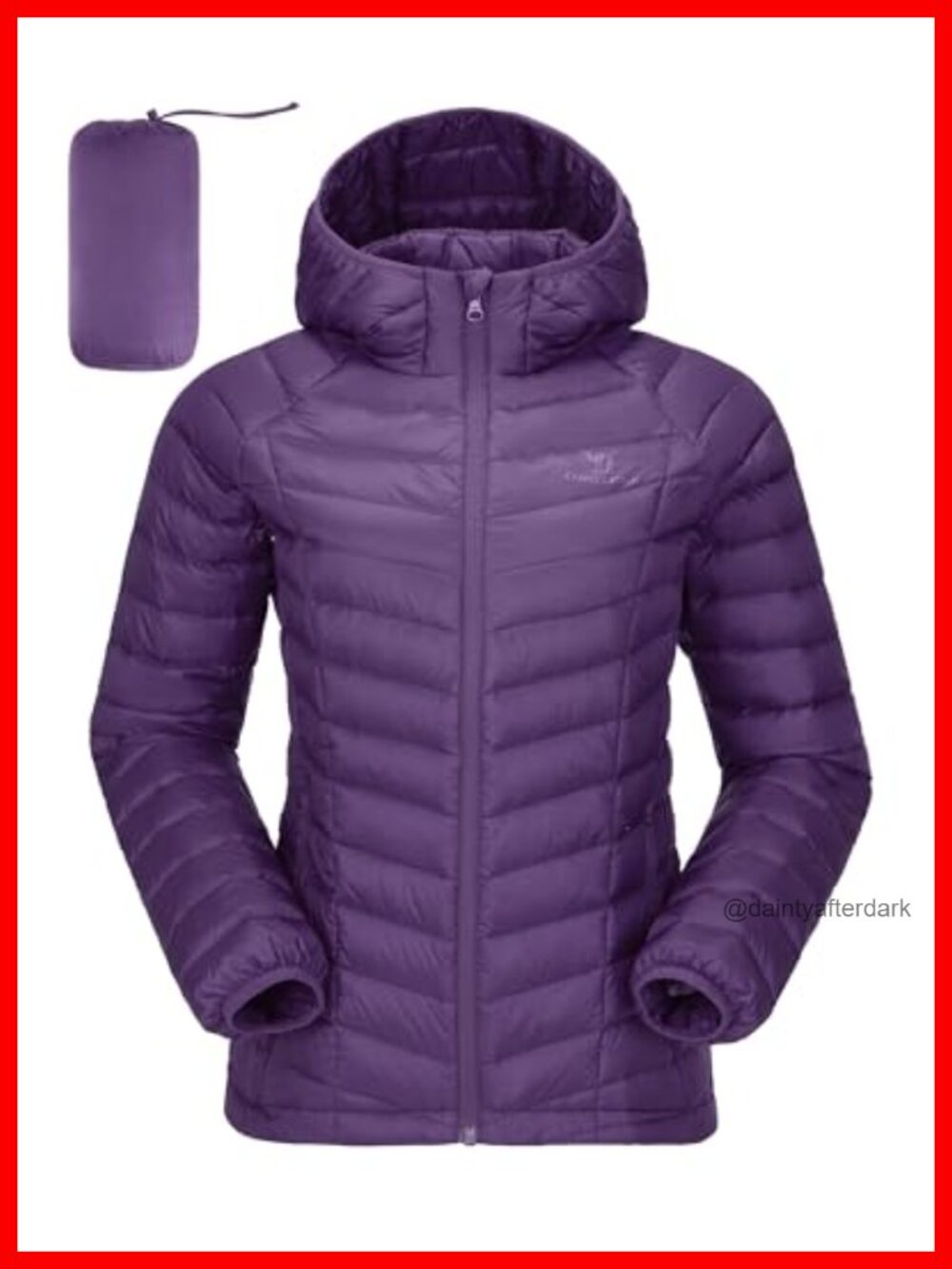 Women's Lightweight Packable Down Puffer Jacket Hooded Winter Coat